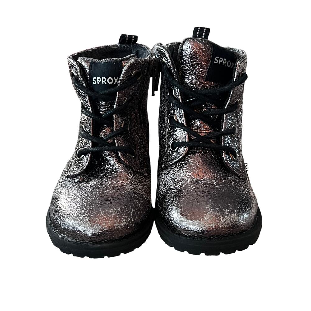 Sprox Metallic Boots Girls Size 6 M